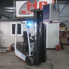 Nissan Heftruck 16Q, elektrisch, triplomast, side shift, containermast. three-wheel forklift